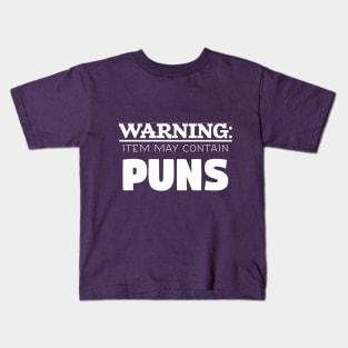 May Contain Puns Kids T-Shirt